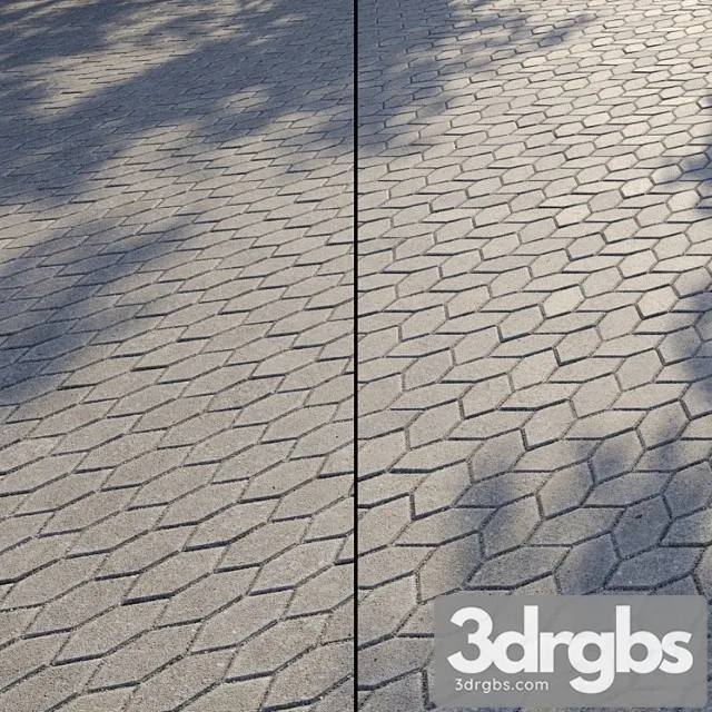 Paving type 1 set 14 3D Model Download