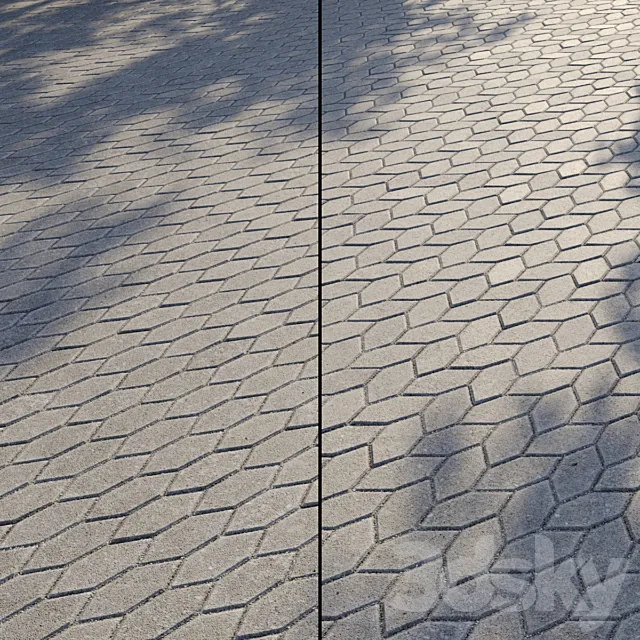 Paving Type 1 Set 14 3D Model Paving Type 1 Set 14 3D Model