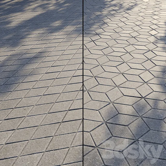 Paving Type 1 Set 15 3D Model Paving Type 1 Set 15 3D Model