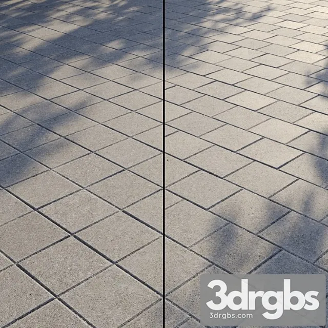 Paving type 1 set 9 3D Model Download