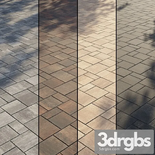 Paving type 2 set 11 3D Model Download