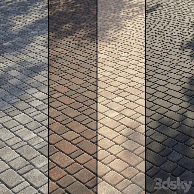 Paving Type 2 Set 13 3D Model Paving Type 2 Set 13 3D Model
