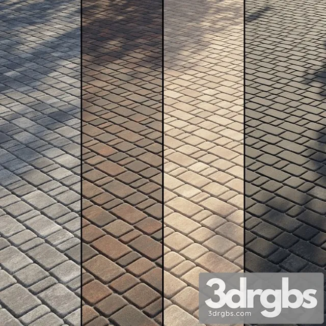 Paving type 2 set 13 3D Model Download