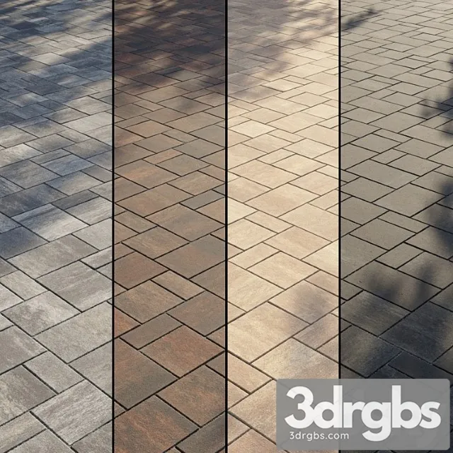 Paving type 2 set 2 3D Model Download