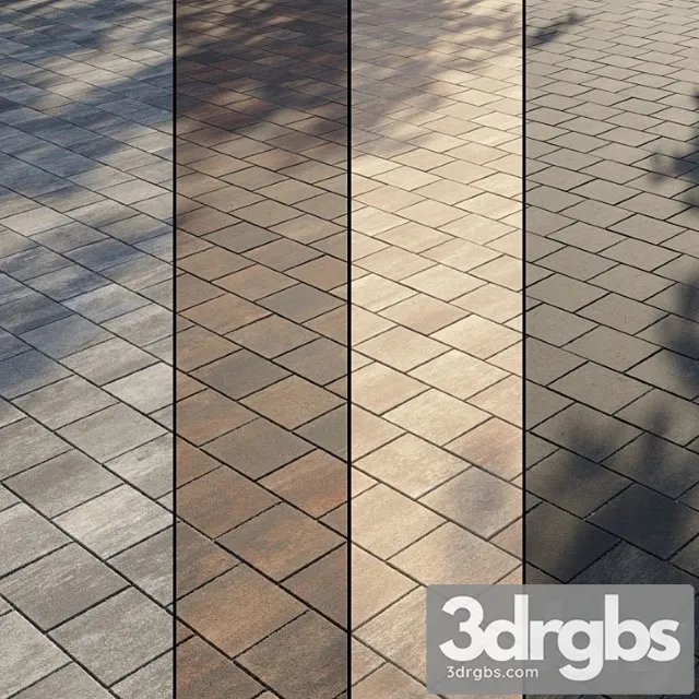 Paving type 2 set 7 3D Model Download