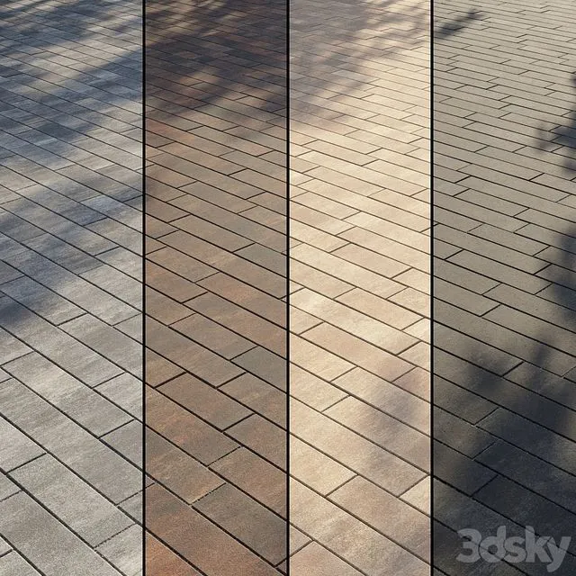 Paving Type 2 Set 8 3D Model Paving Type 2 Set 8 3D Model