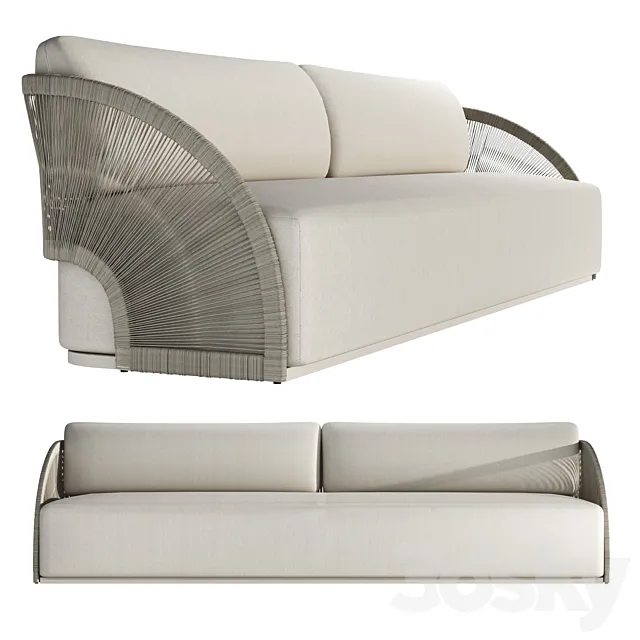pavona lounge sofa RH 3D Model pavona lounge sofa RH 3D Model