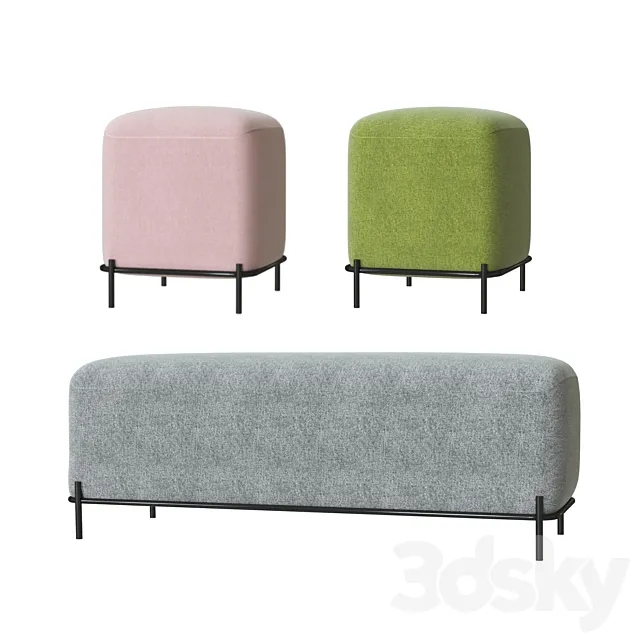 Pawai ottoman 3D Model Pawai ottoman 3D Model