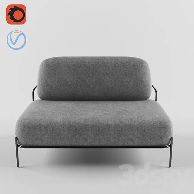 Pawai sofa 3D Model