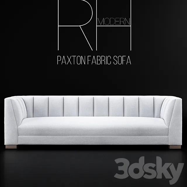 PAXTON FABRIC SOFA 3D Model PAXTON FABRIC SOFA 3D Model