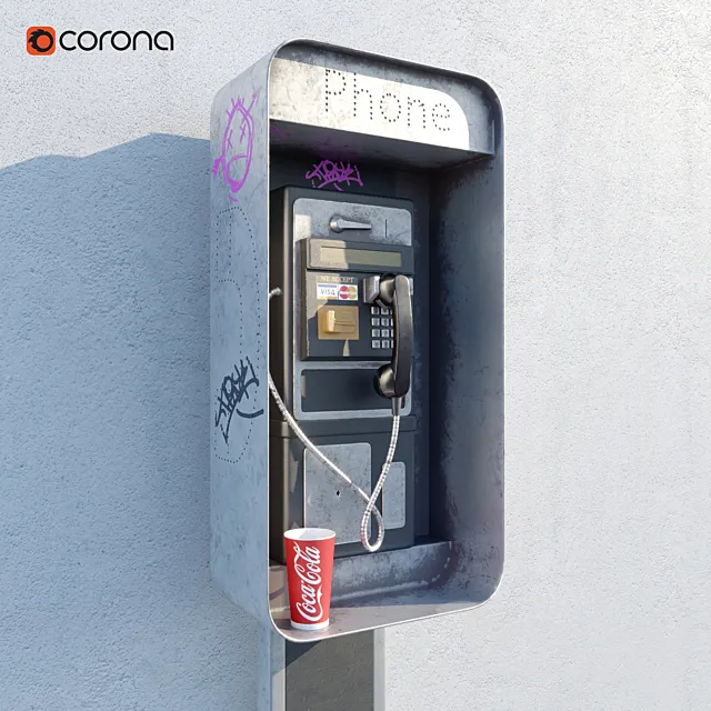 Payphone payphone. 3D Model Payphone payphone. 3D Model