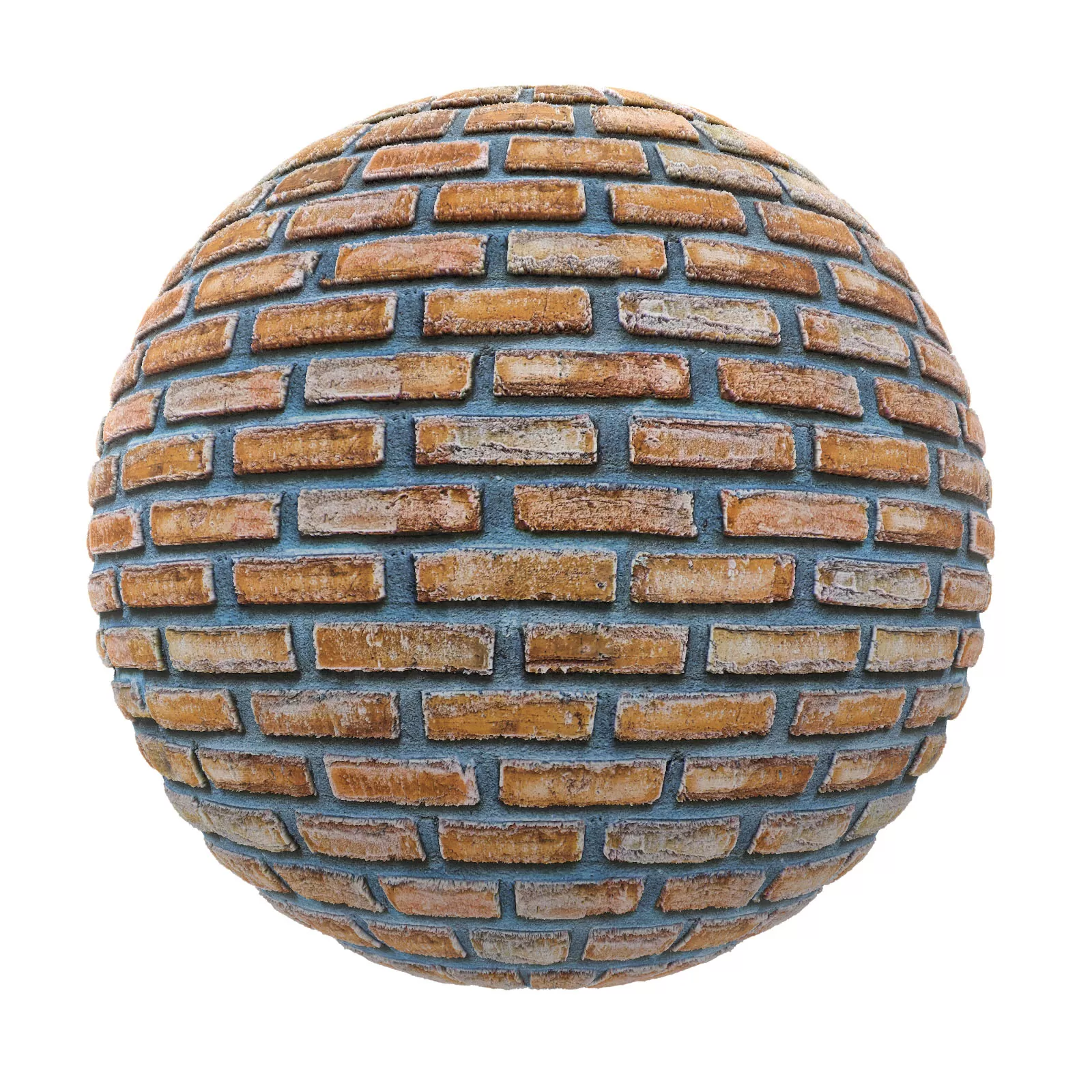 PBR CGAXIS TEXTURES – BRICK – Orange Brick Wall 5