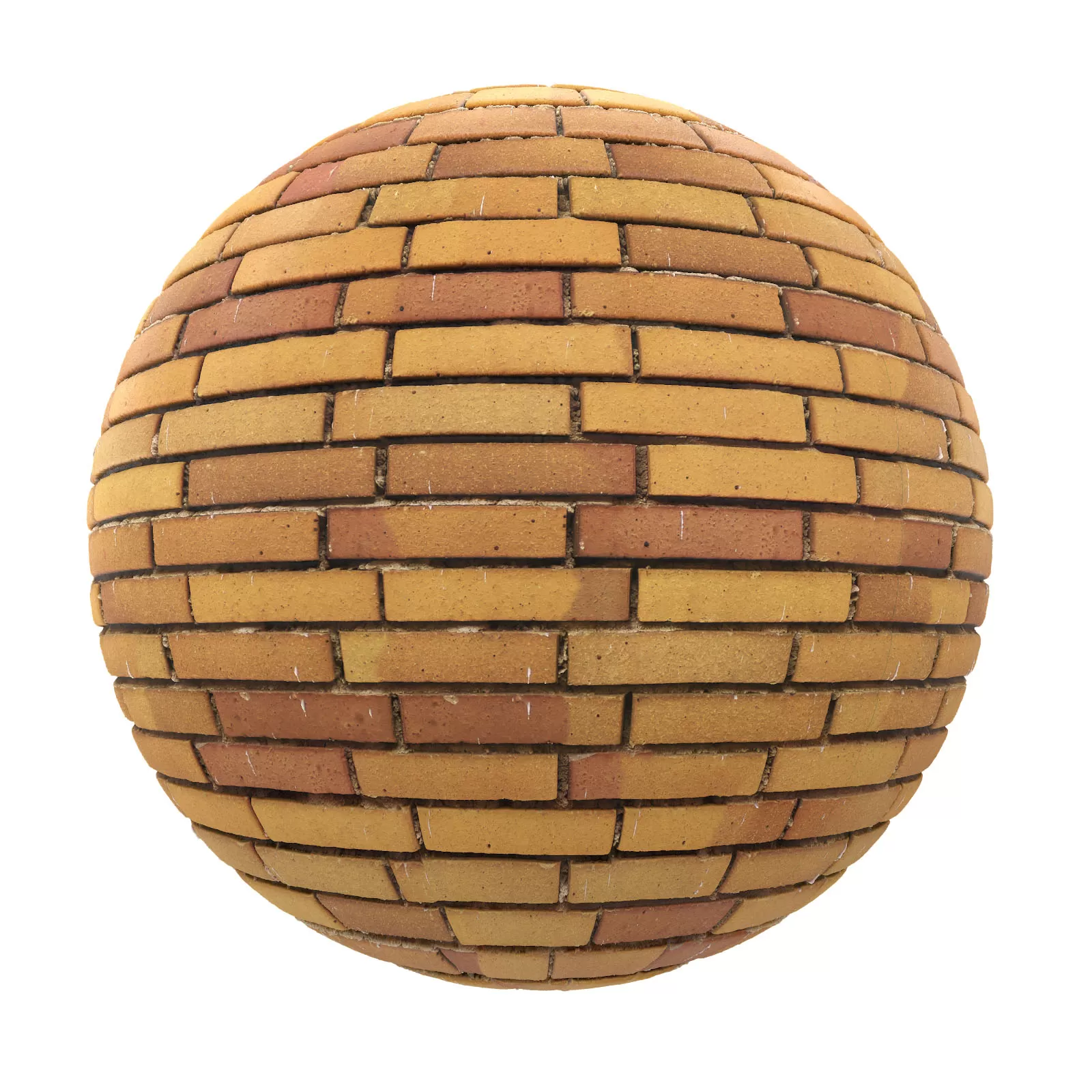 PBR CGAXIS TEXTURES – BRICK – Yellow Brick Wall 8