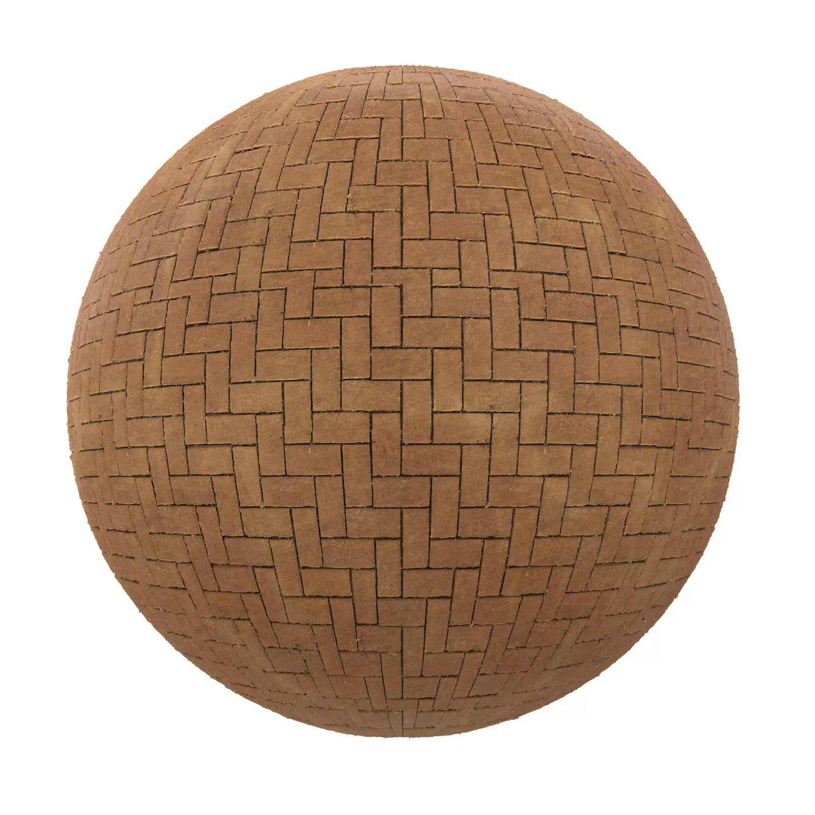 PBR CGAXIS TEXTURES – PAVEMENTS – Orange Brick Pavement