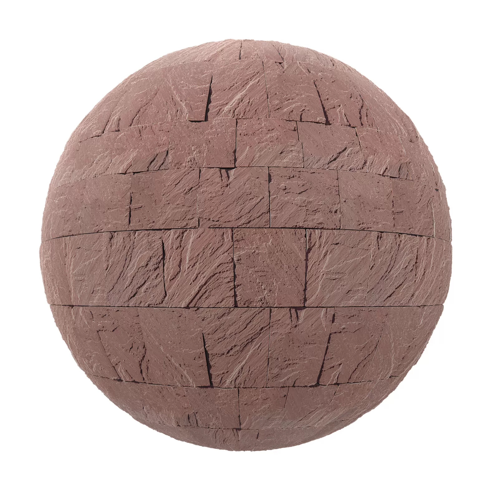 PBR CGAXIS TEXTURES – PAVEMENTS – Red Stone Brick Pavement