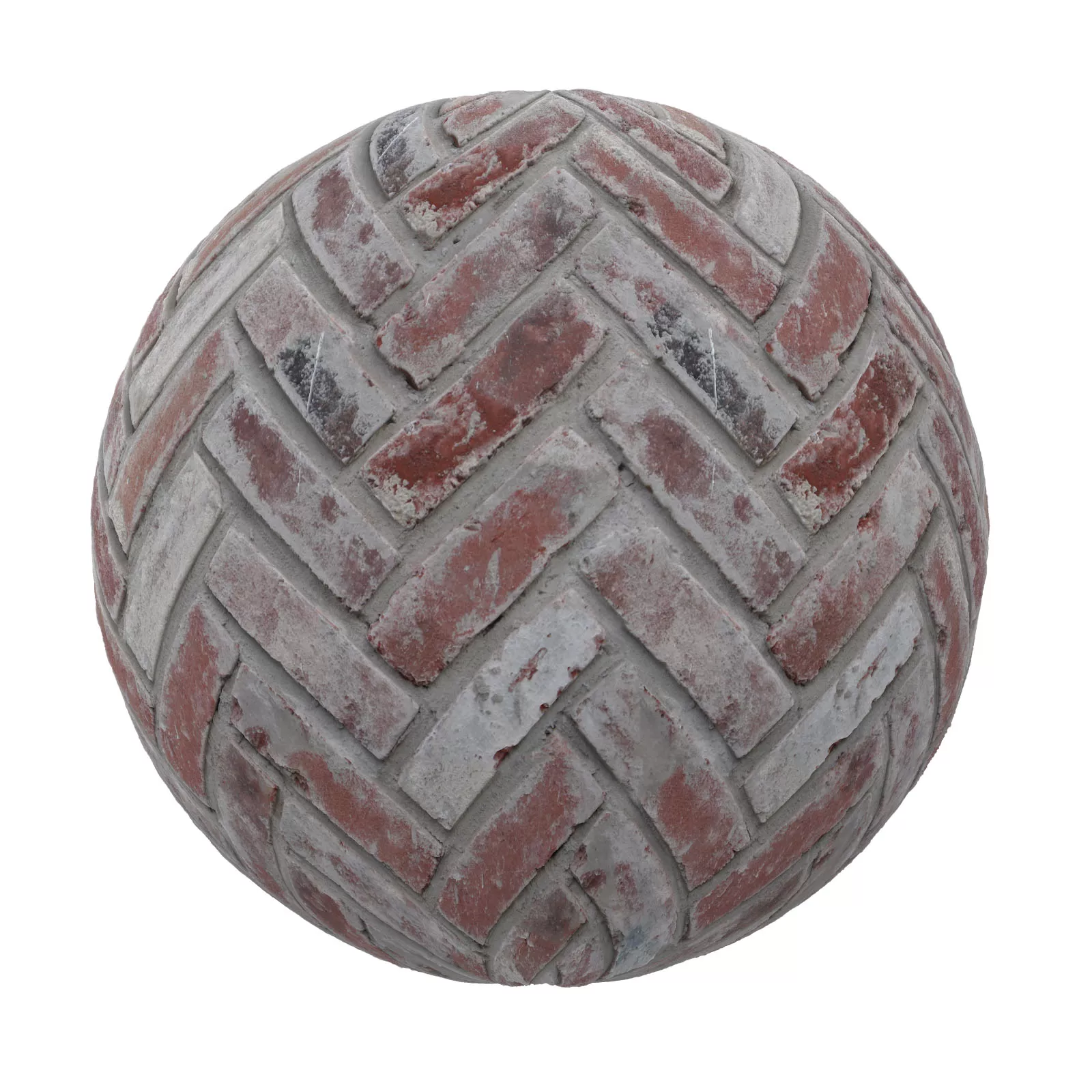 PBR CGAXIS TEXTURES – PAVEMENTS – Rough Red Brick Pavement