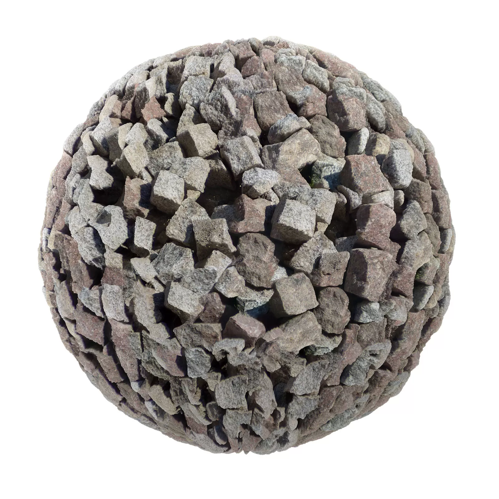 PBR CGAXIS TEXTURES – PAVEMENTS – Stone Rubble Pavement