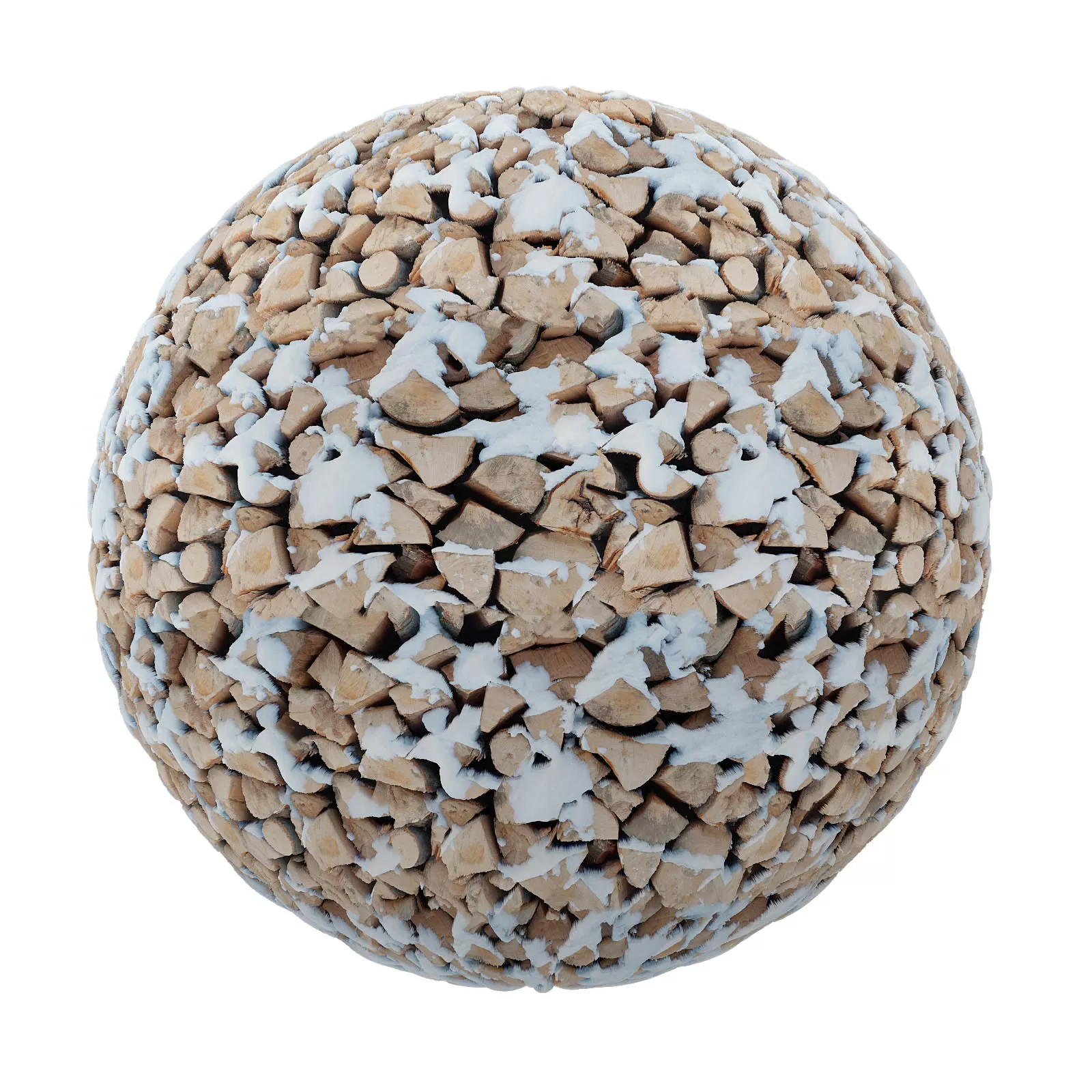 PBR CGAXIS TEXTURES – SNOW – Firewood With Snow