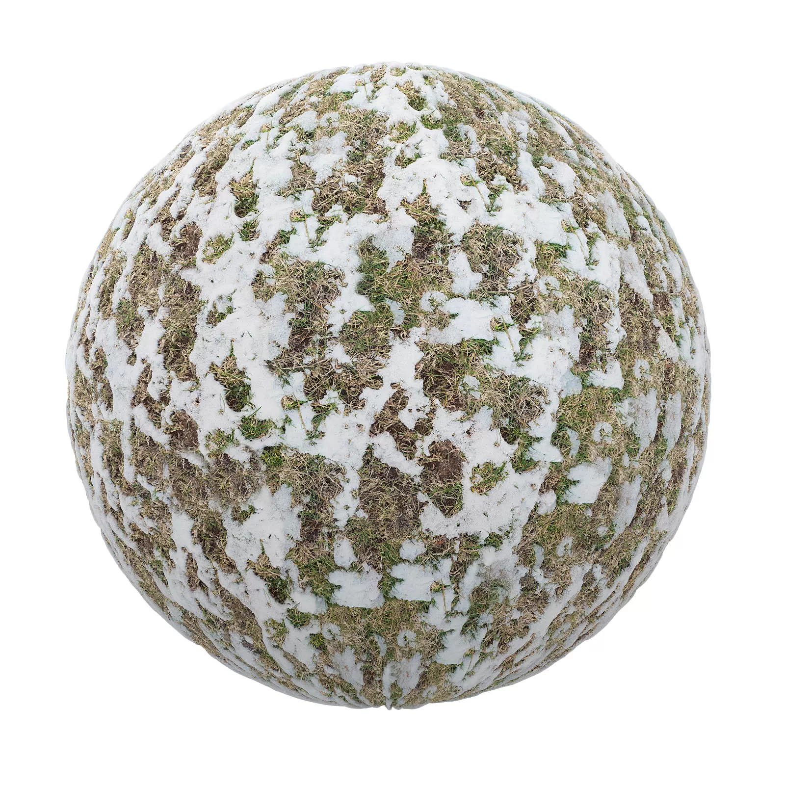PBR CGAXIS TEXTURES – SNOW – Snow Covering Grass 13