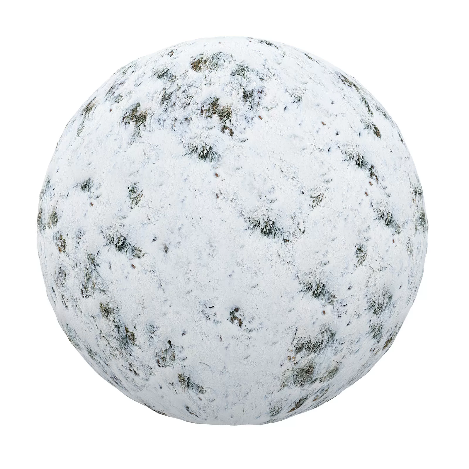 PBR CGAXIS TEXTURES – SNOW – Snow Covering Grass 7