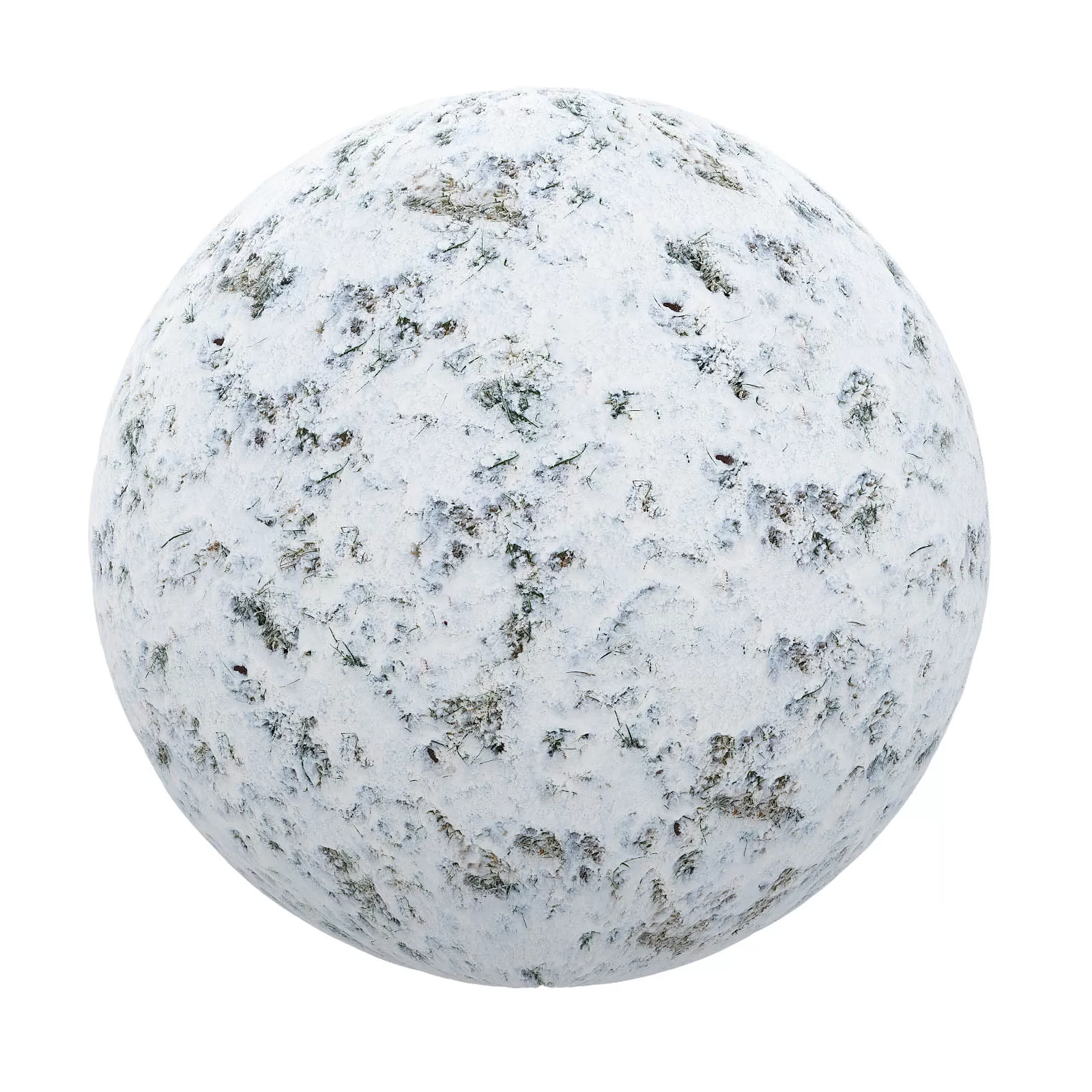 PBR CGAXIS TEXTURES – SNOW – Snow Covering Grass 8