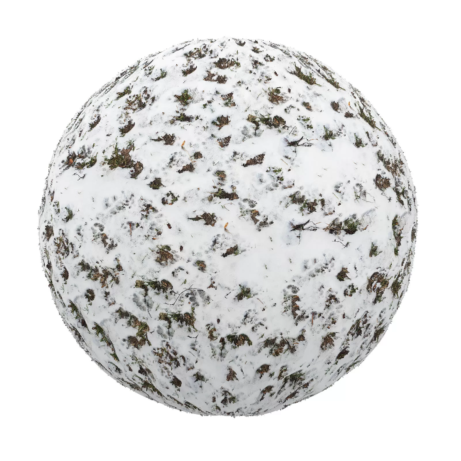 PBR CGAXIS TEXTURES – SNOW – Snow Covering Grass And Dirt 4