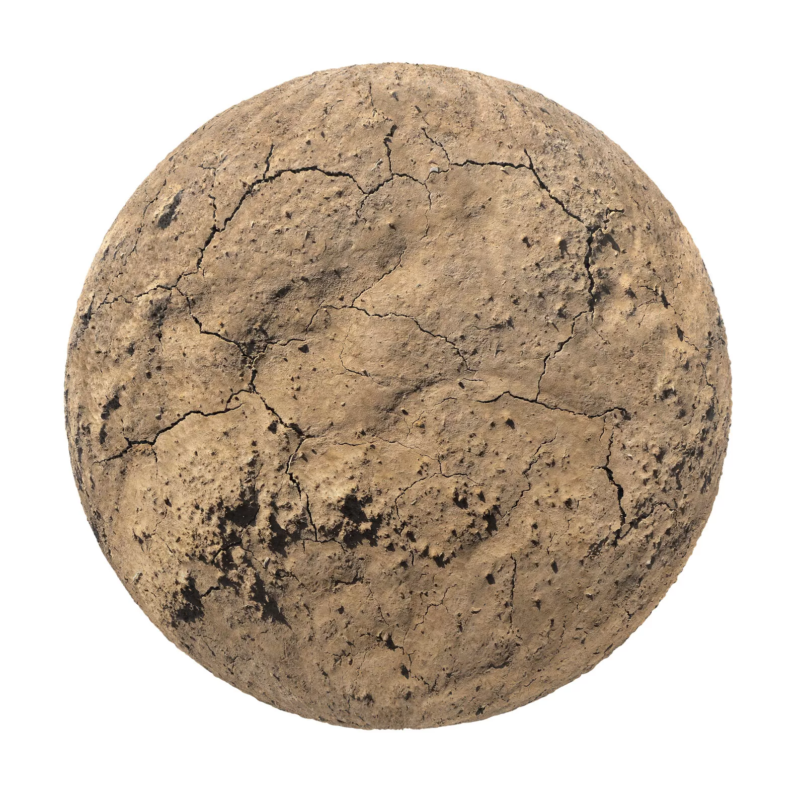 PBR CGAXIS TEXTURES – SOIL – Dry Cracked Dirt 1