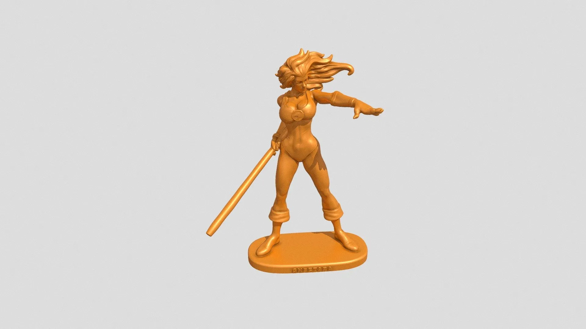 PBR Game 3D Models – 090 Thundercats Cheetara