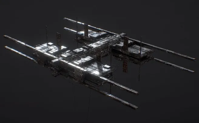 PBR Game 3D Models – 1300 Followers Celebration   Space Station