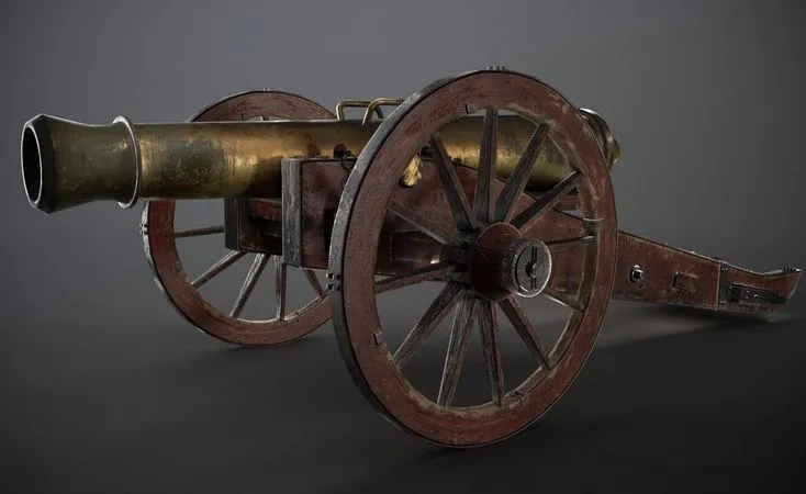 PBR Game 3D Models – 1812 Cannon