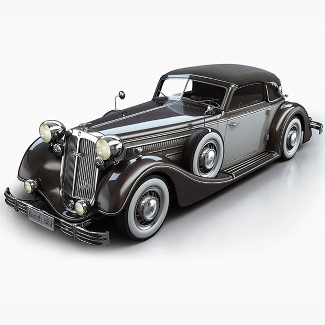 PBR Game 3D Models – 1937 Horch 853 A Sport Cabriolet