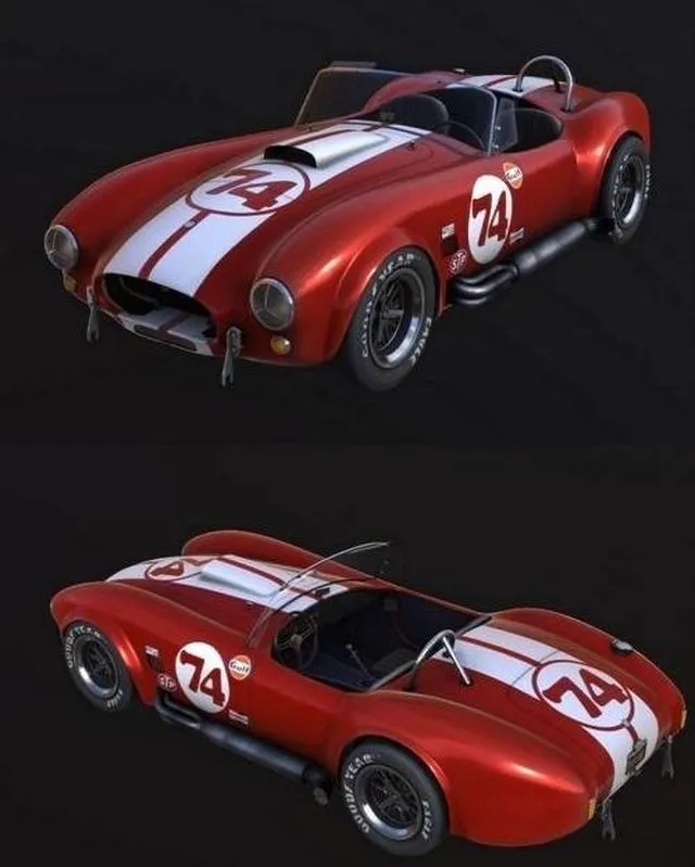 PBR Game 3D Models – 1966 Shelby Cobra 427