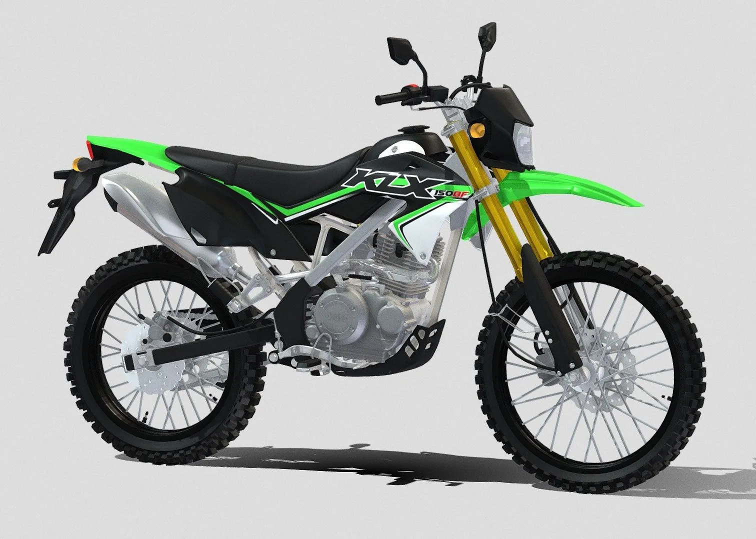 PBR Game 3D Models – 2016 Kawasaki Klx 150 Bf