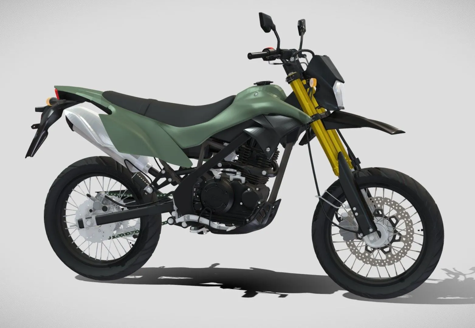PBR Game 3D Models – 2019 Kawasaki D Tracker 150