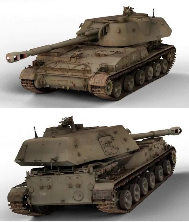 PBR Game 3D Models – 2S3 Akatsiya – Photogrammetry Scanned