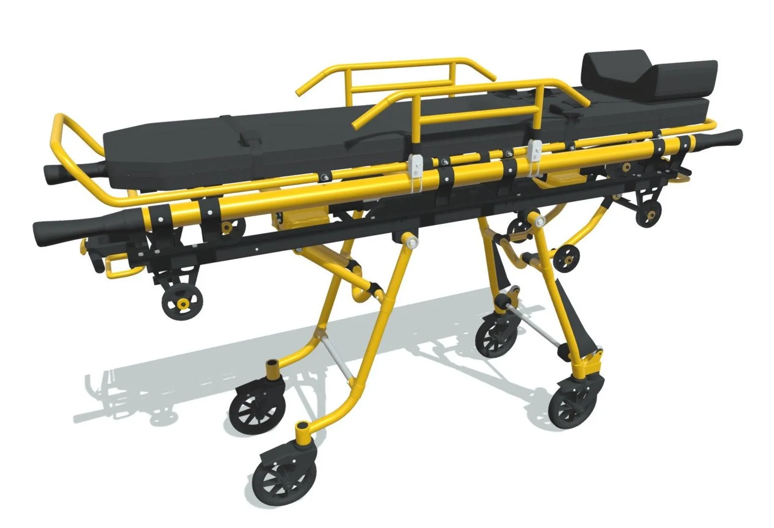 PBR Game 3D Models – 3D Ambulance Bed