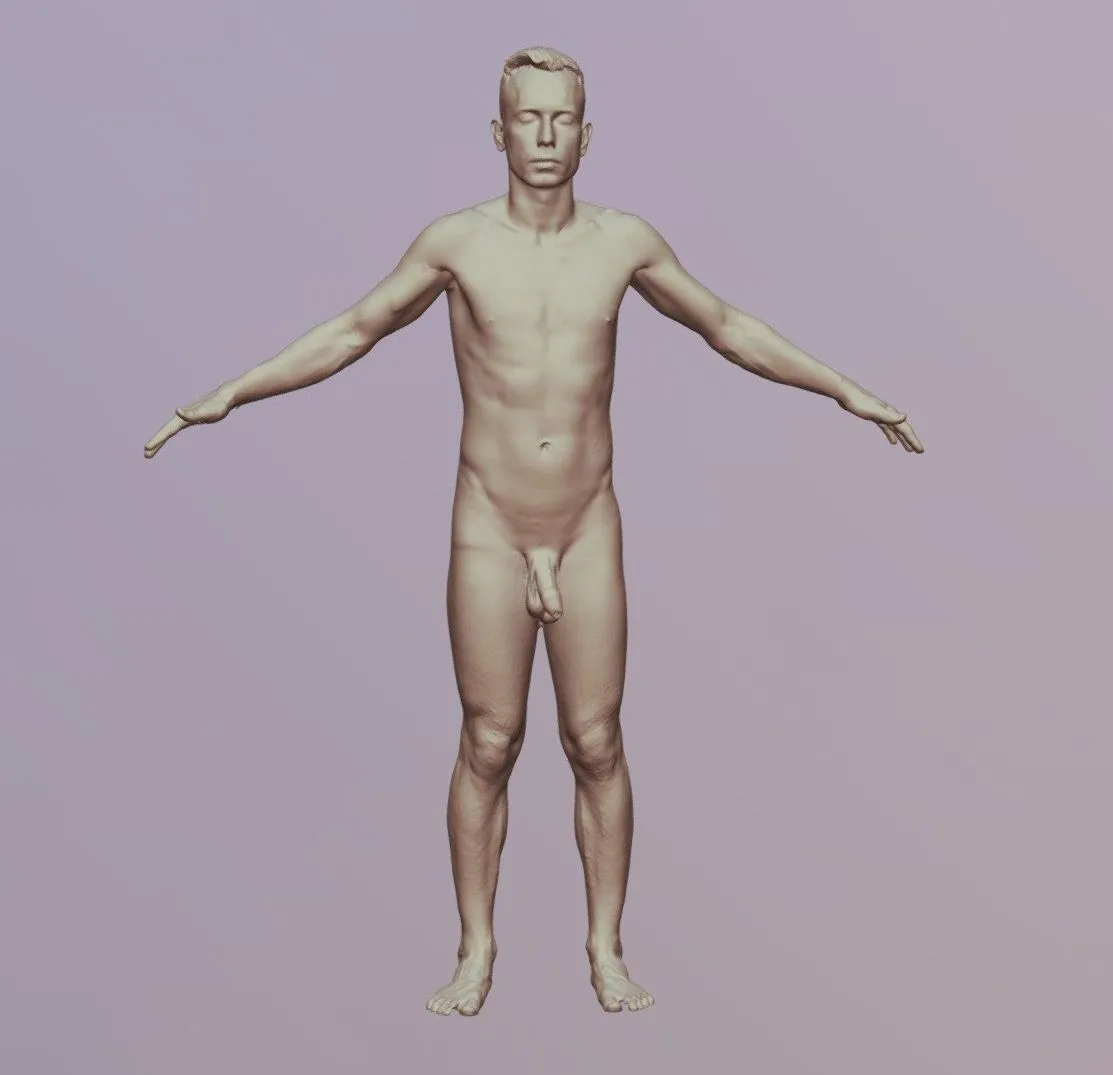 PBR Game 3D Models – 3D Body Scan Man