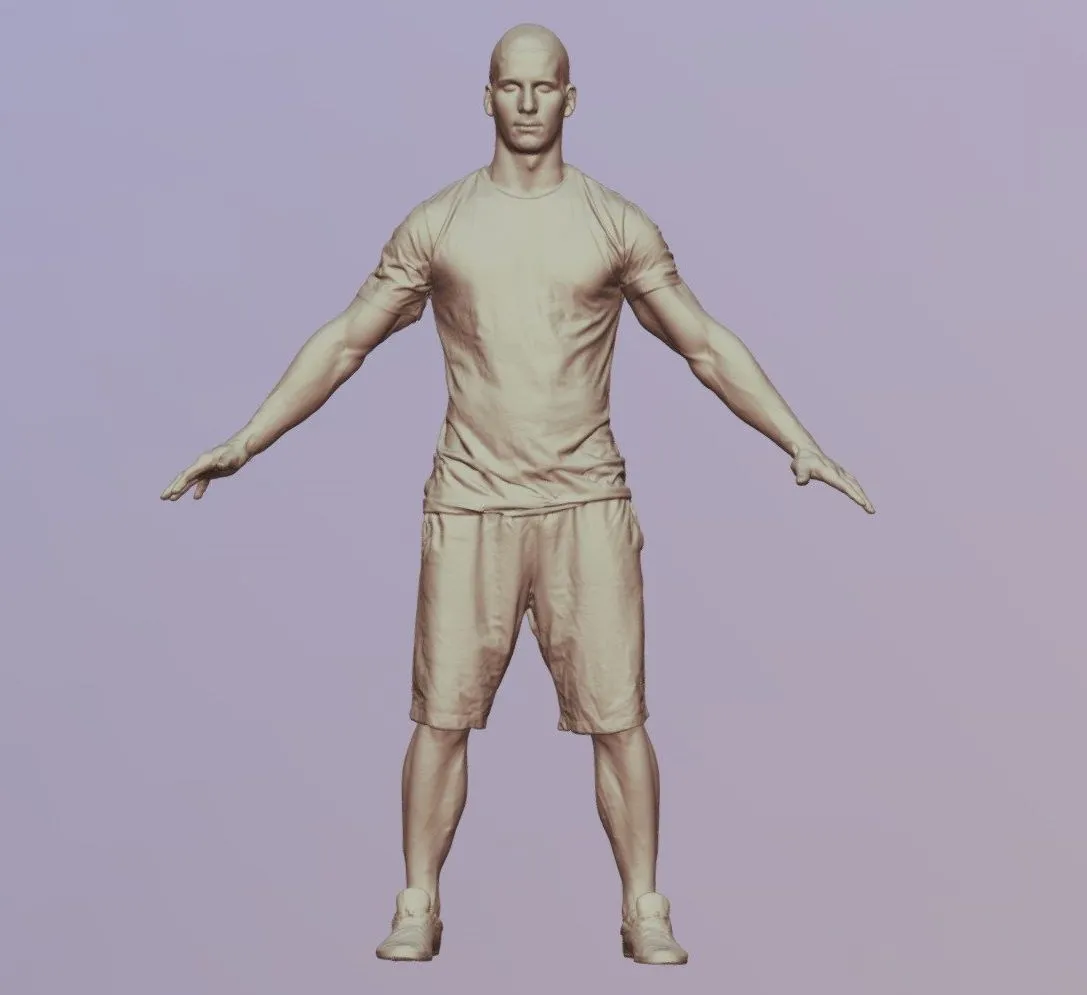 PBR Game 3D Models – 3D Body Scan Of Richard