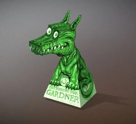 PBR Game 3D Models – 3D Paper Dragon Illusion