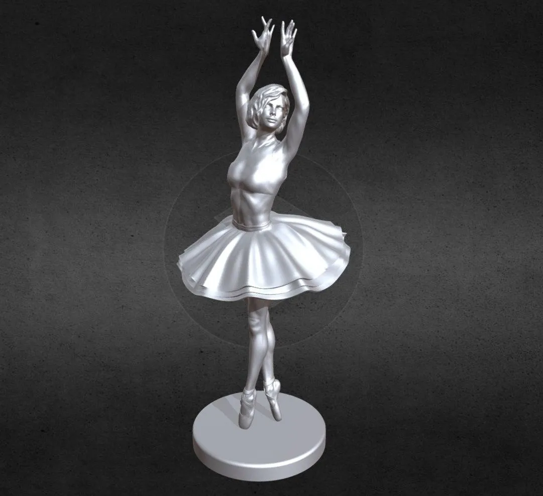 PBR Game 3D Models – 3D Printable Ballerina 5