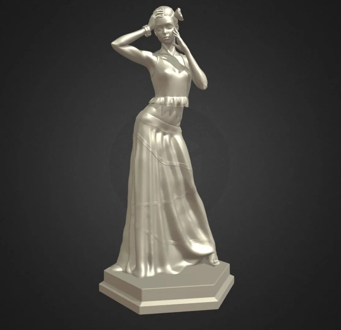 PBR Game 3D Models – 3D Printable Dancer