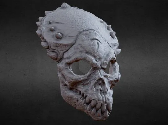 PBR Game 3D Models – 3D PRINTABLE SHAMAN PREDATOR BIOMASK