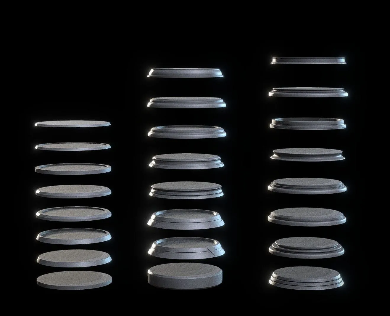 PBR Game 3D Models – 3D Printing Bases