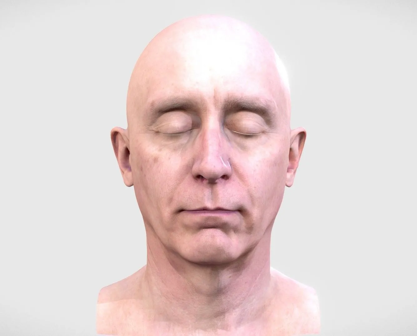 PBR Game 3D Models – 3D Scan Head Of A Man