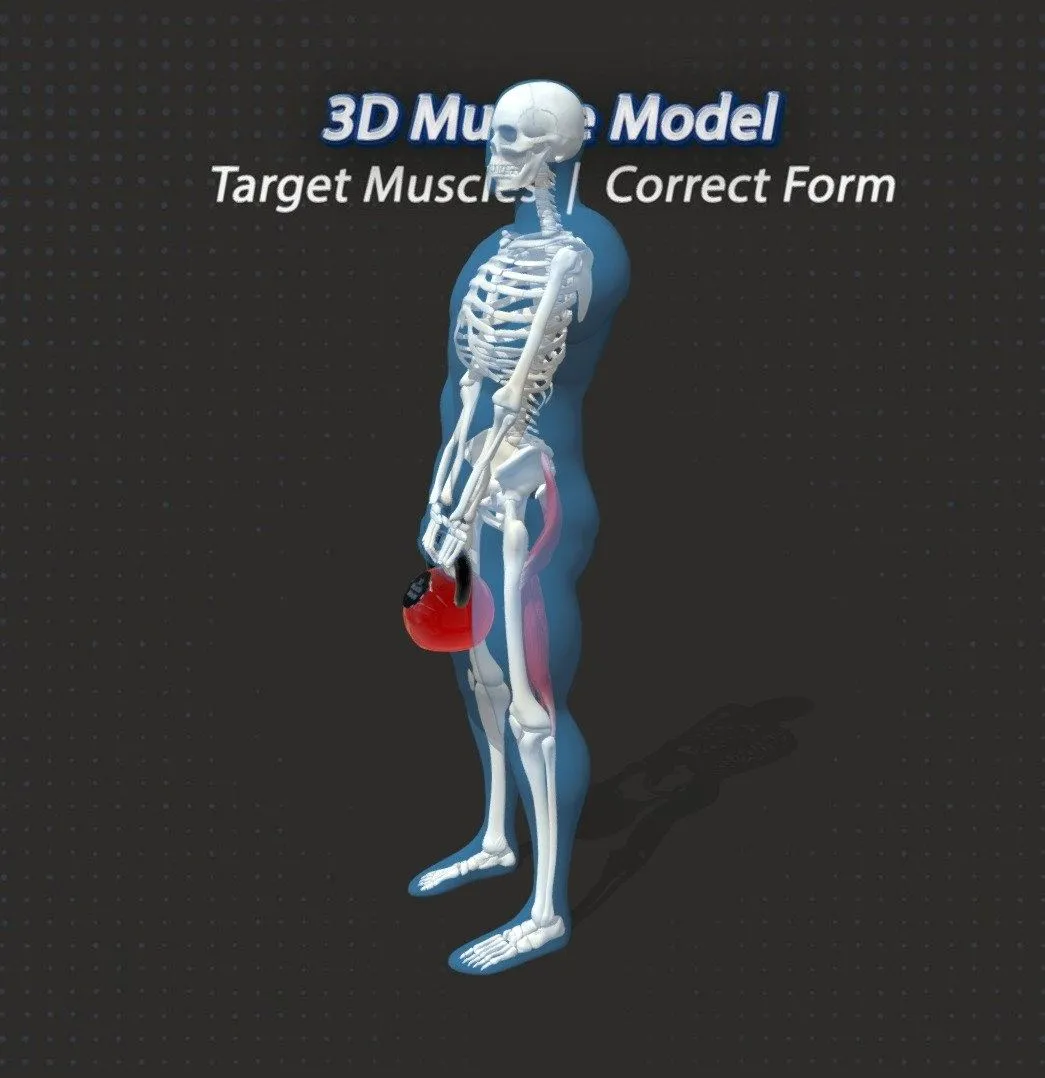 PBR Game 3D Models – 46 Kettlebell Rdl