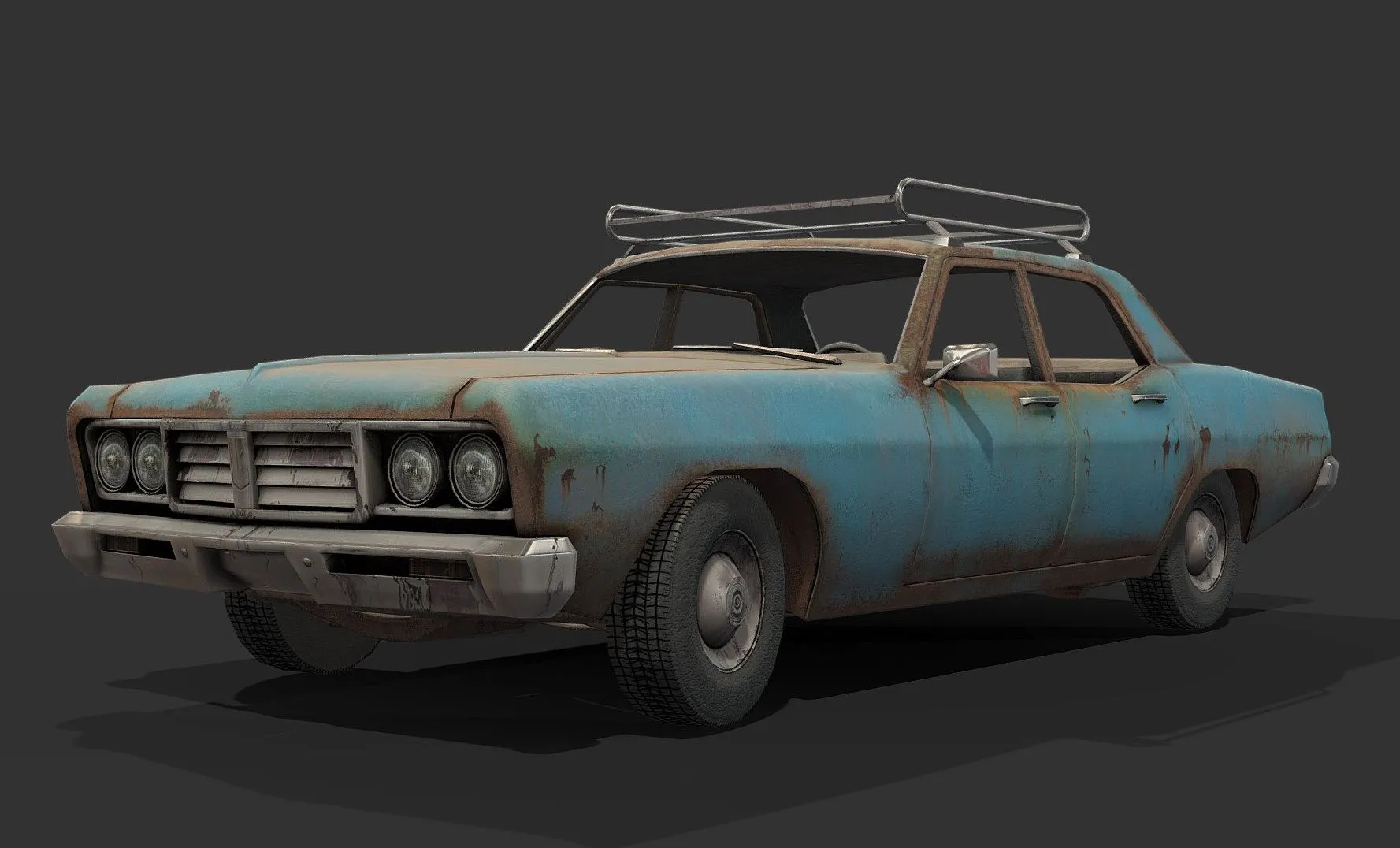 PBR Game 3D Models – 68 Sedan
