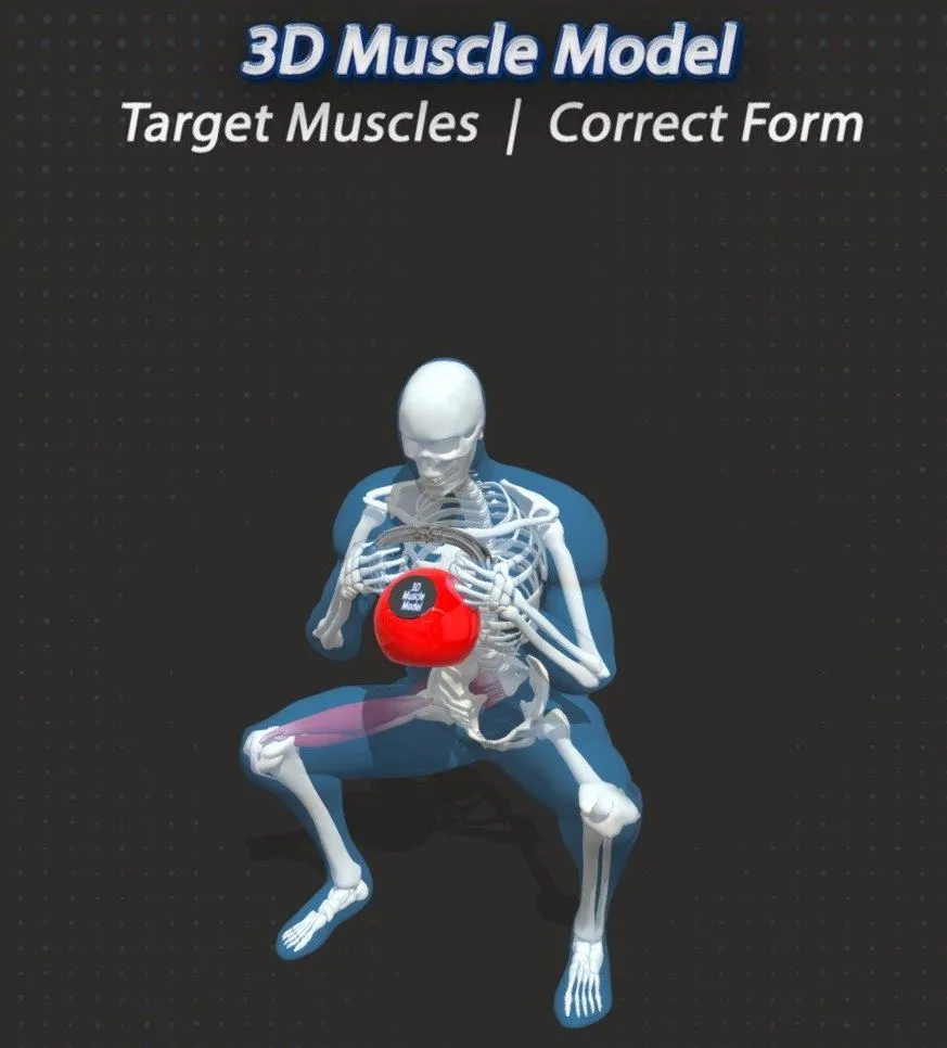 PBR Game 3D Models – 70 Kettlebell Squat