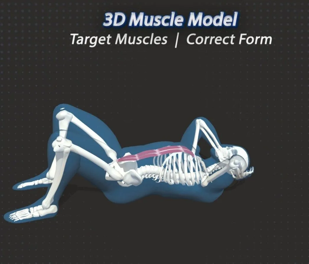 PBR Game 3D Models – 95 Bodyweight Crunch