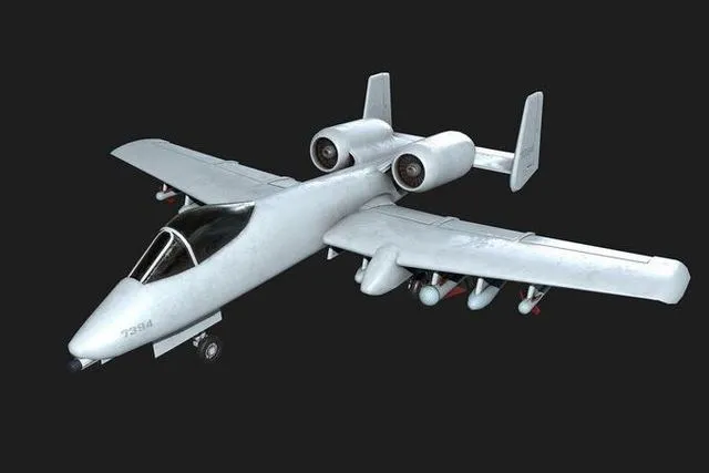 PBR Game 3D Models – A-10 Thunderbolt