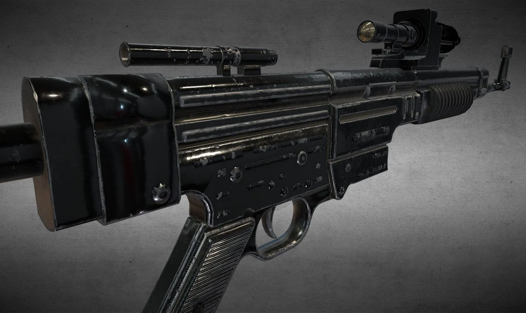 PBR Game 3D Models – A 295 A280c Blaster Rifle